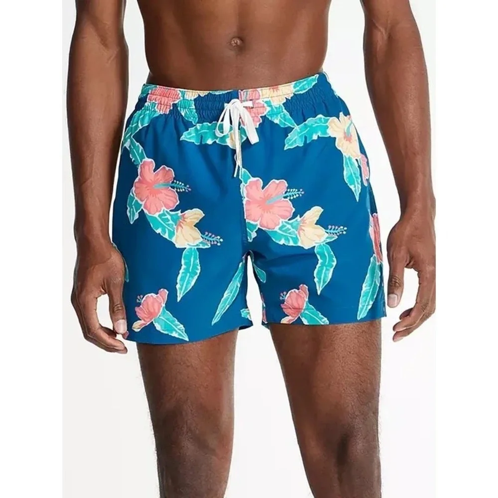 Chubbies Swim‎ Trunks XXL Blue Floral Reefs 5.5